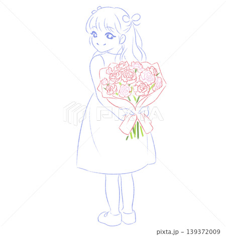 花 植物 線画 ペン画のイラスト素材 - PIXTA