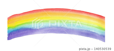 水彩 水彩画 虹色 にじのイラスト素材 - PIXTA