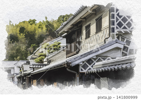 倉敷美観地区 風景画の写真素材 - PIXTA